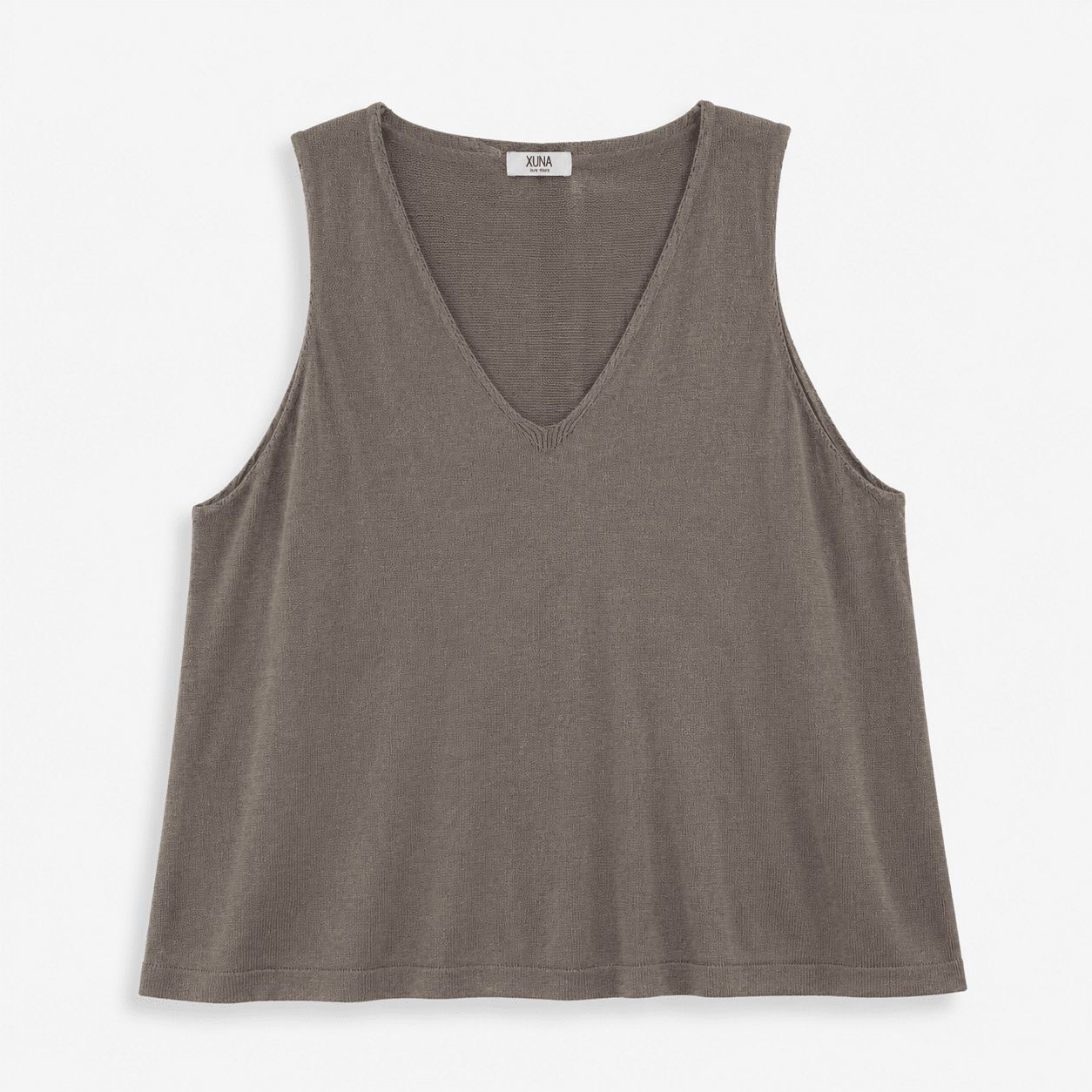 Feinstrick Top in Taupe