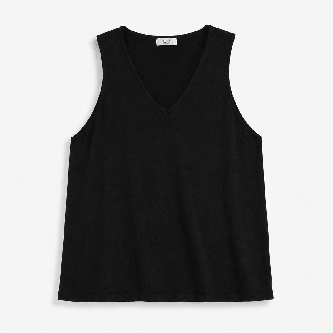 Feinstrick Top in Schwarz