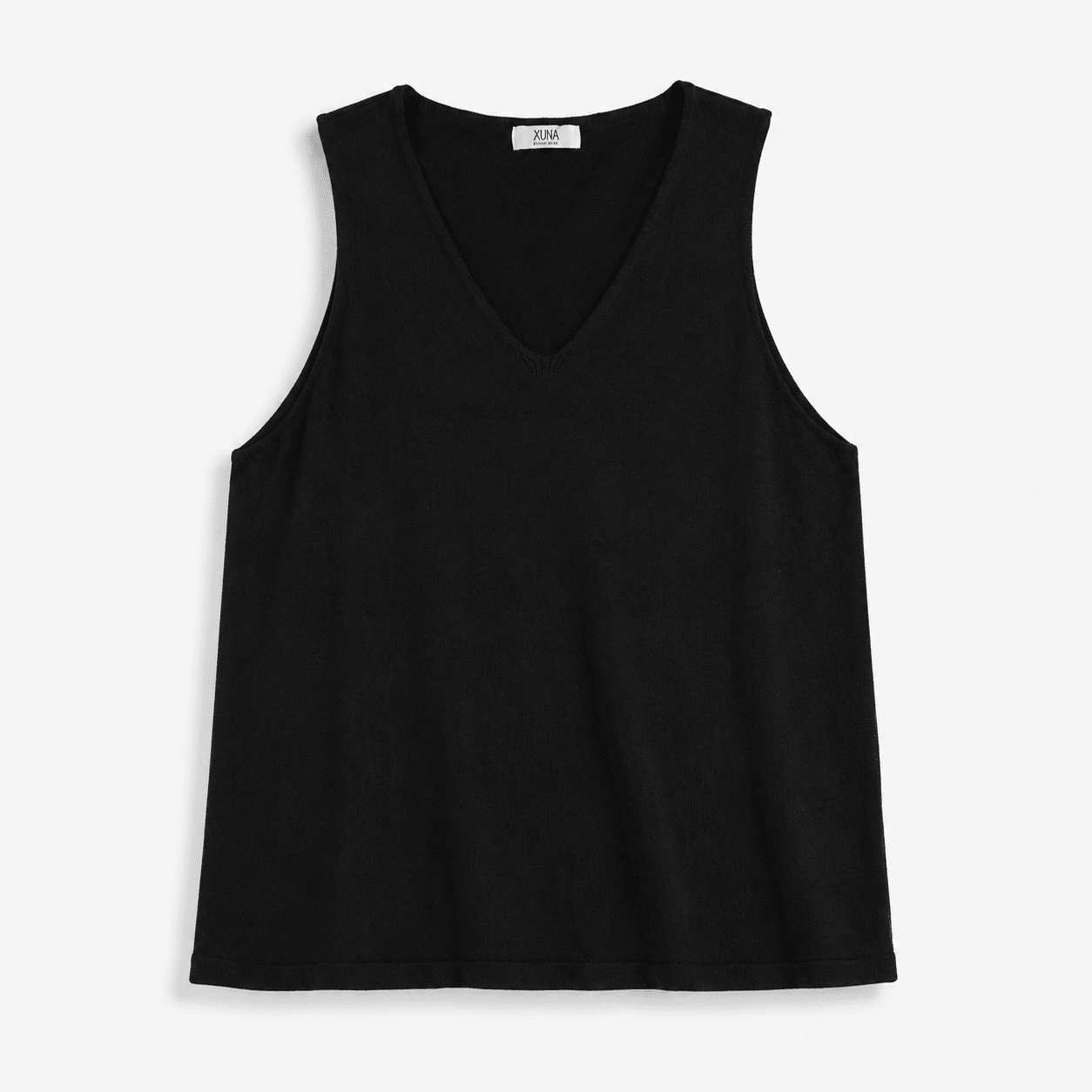 Feinstrick Top in Schwarz