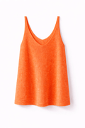 Feinstricktop in Orange