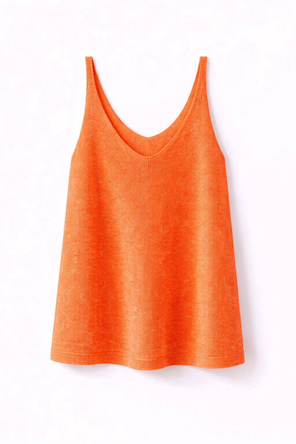 Feinstricktop in Orange