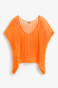 Häkelshirt in Orange