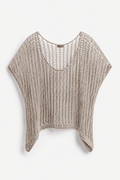 Häkelshirt in Beige